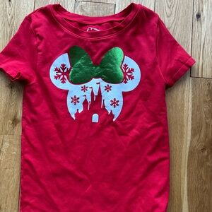 Custom Girls Art Class Disney Holiday Shirt | Minnie Mouse Castle L 10/12 Tween